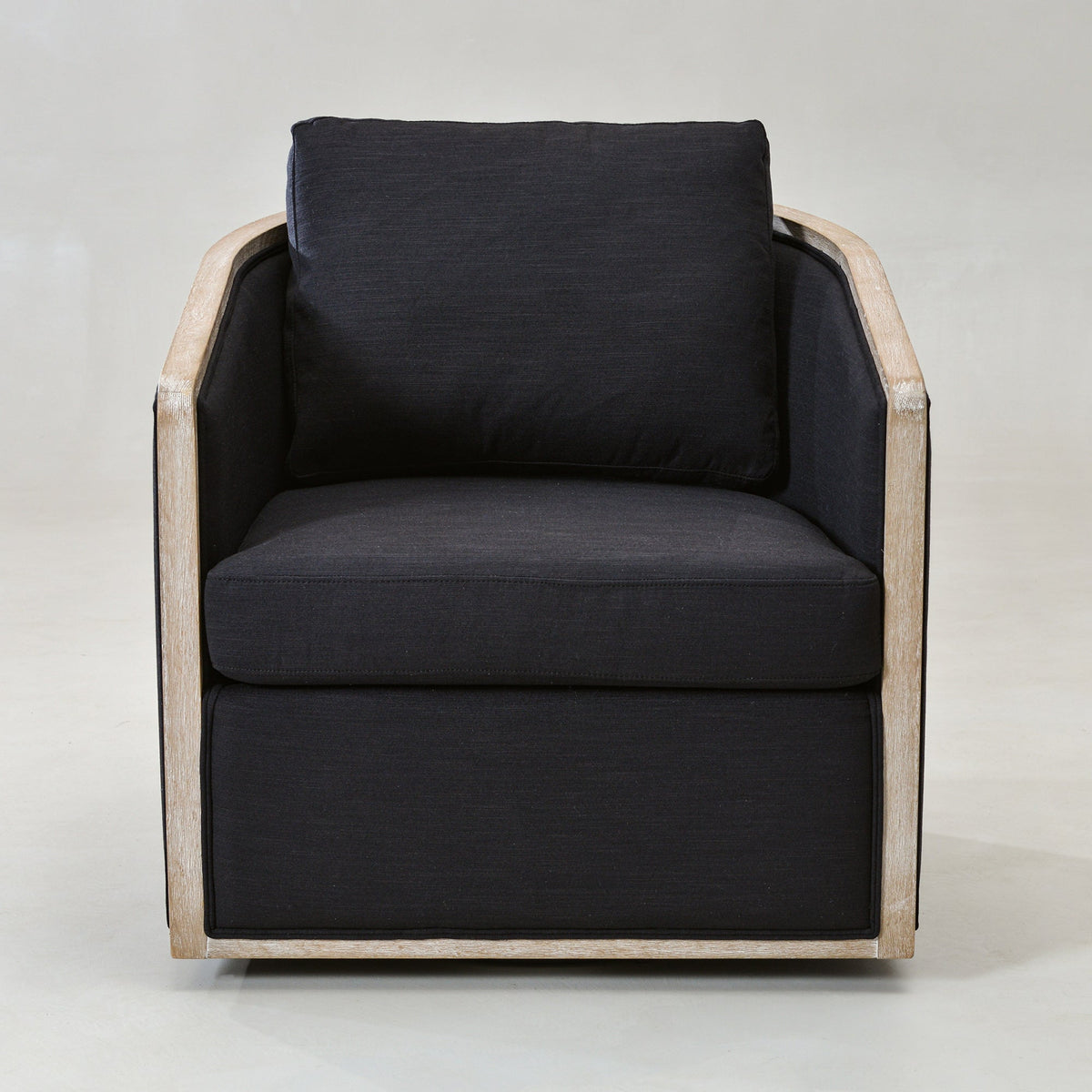 Claude Performance Linen Swivel Chair