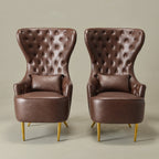 Letitia Faux Leather Wingback Chair