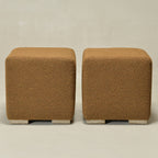 Ida Bouclé Square Ottoman