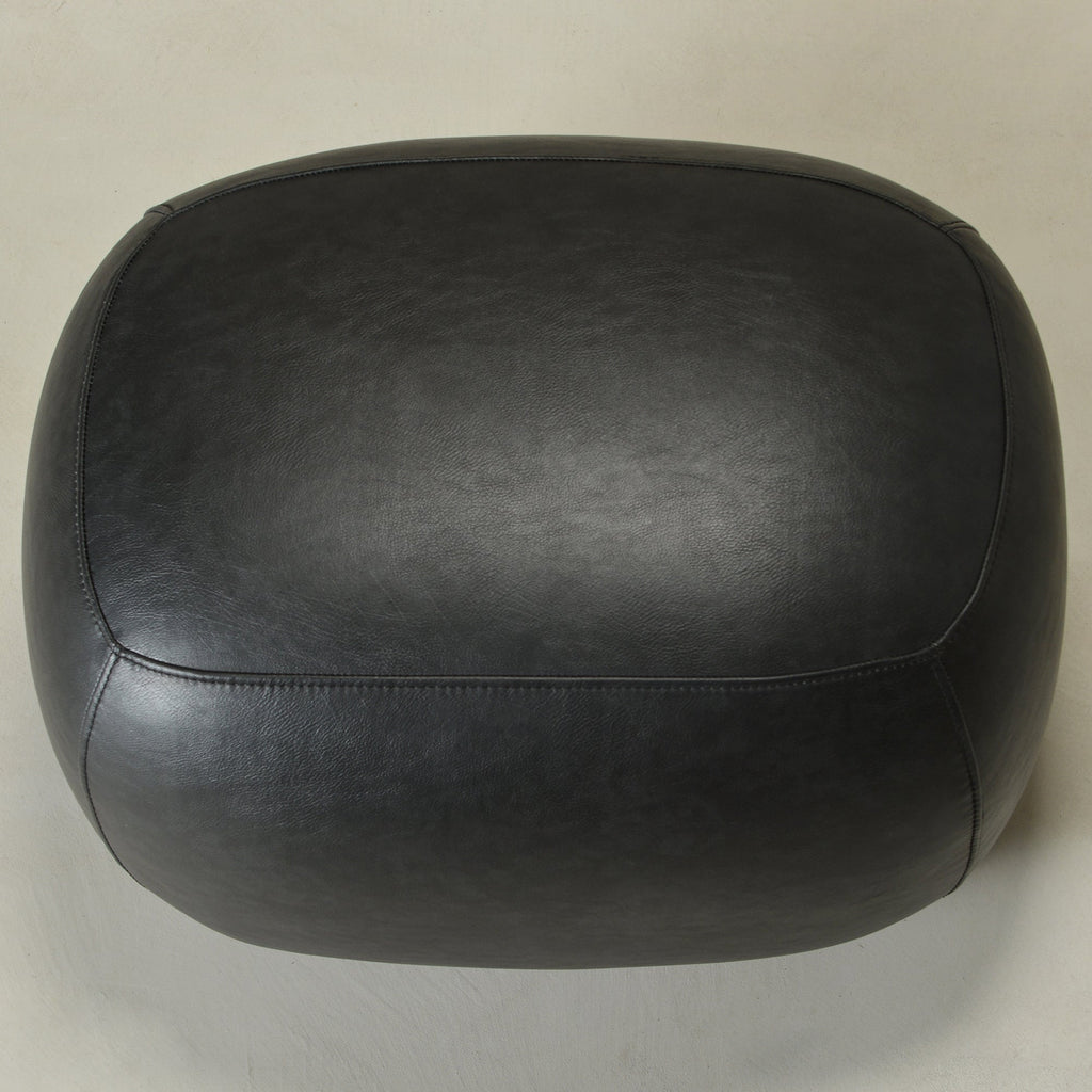 Elmer Faux Leather Ottoman