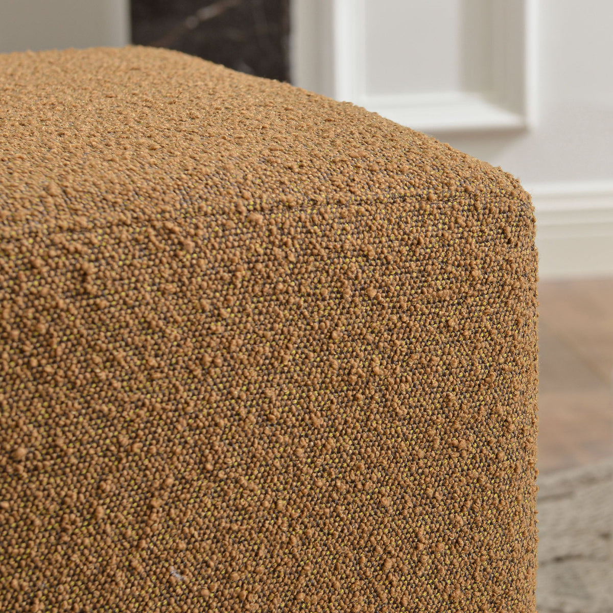 Ida Bouclé Square Ottoman