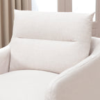 Clara Linen Slipcover Swivel Chair