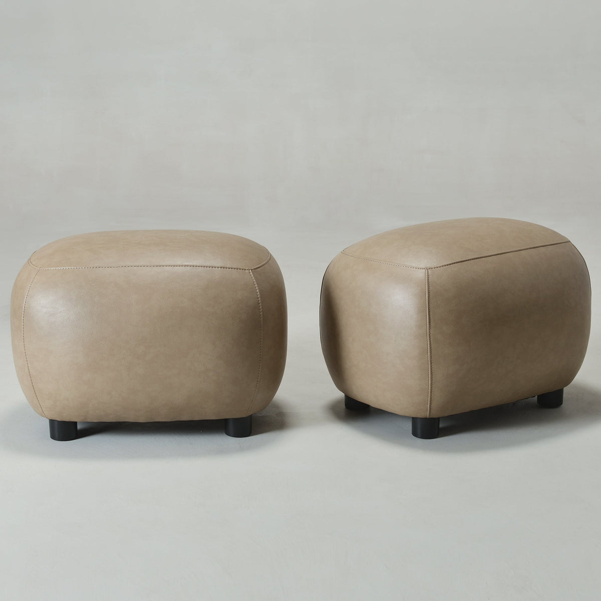 Elmer Faux Leather Ottoman