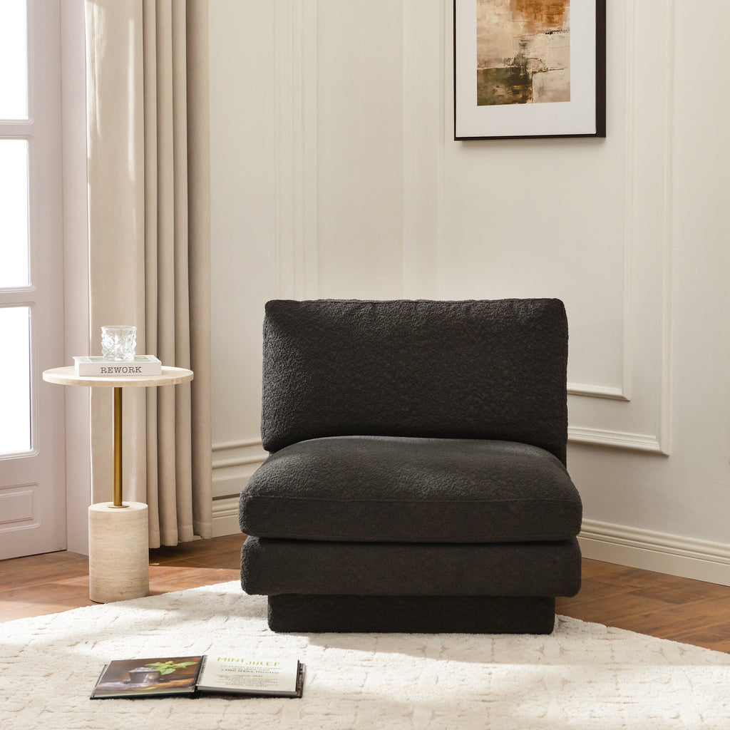 Montyne Bouclé Armless Chair