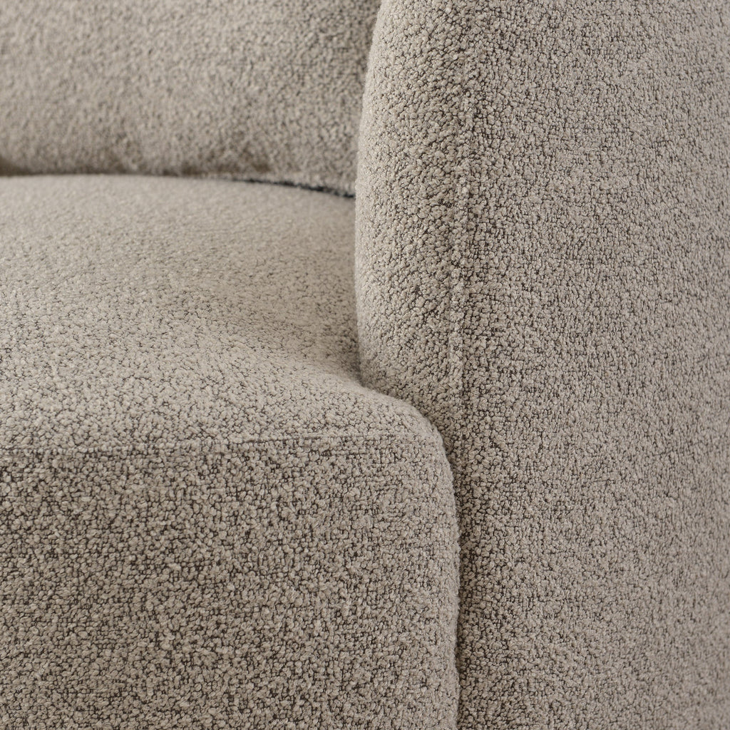 Ashlie Bouclé Swivel Barrel Chair