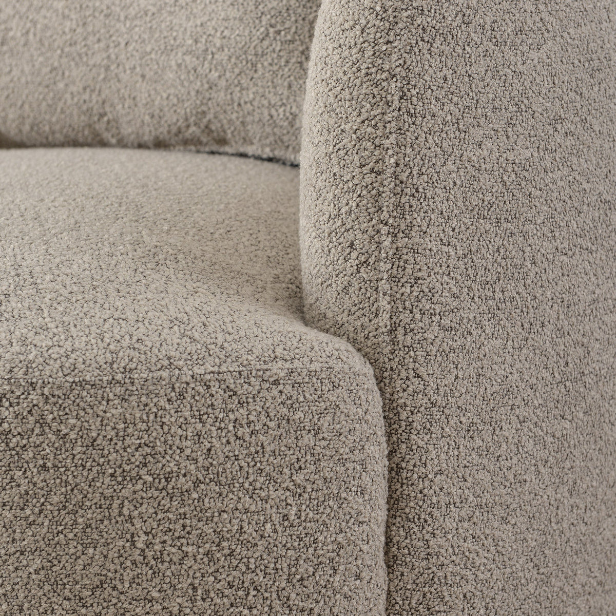 Ashlie Bouclé Swivel Barrel Chair