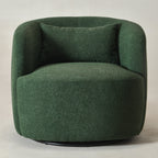 Ashlie Bouclé Swivel Barrel Chair