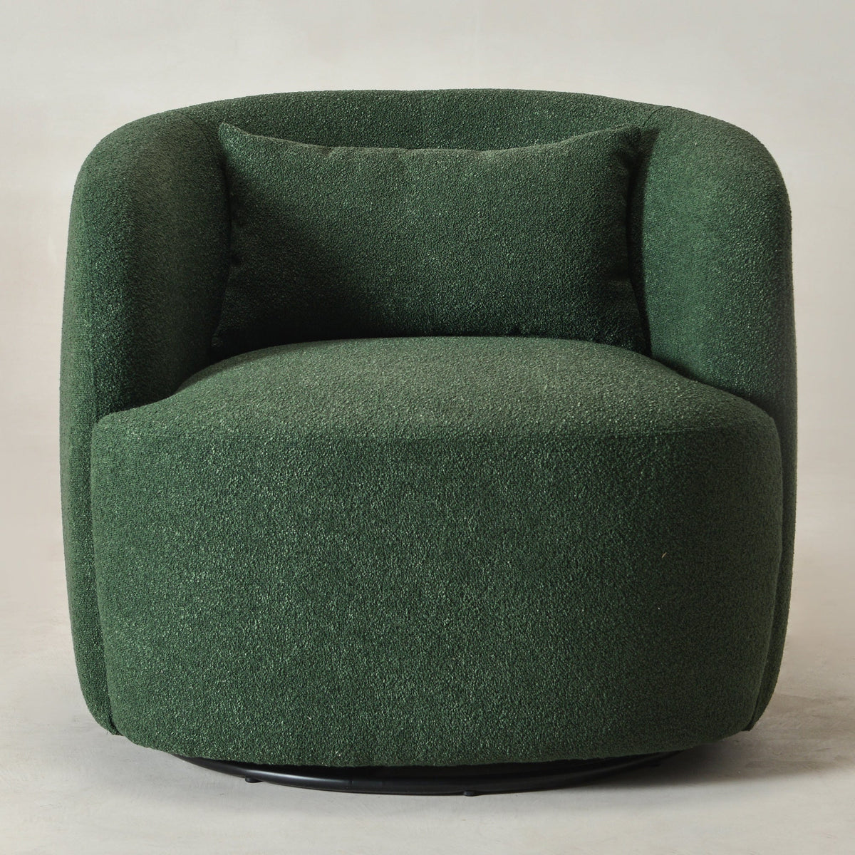 Ashlie Bouclé Swivel Barrel Chair