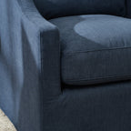 Charles Slipcover Swivel Barrel Chair