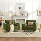 Tiziano Tufted Armchair with Accent Pillows
