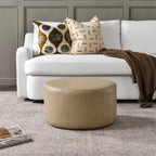 Elof Faux Leather Ottoman