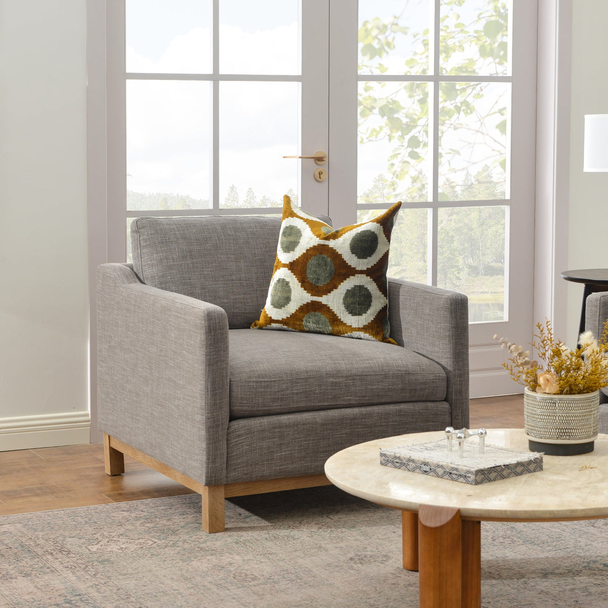 Albert Premium Linen Armchair
