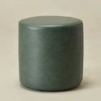 Elof Faux Leather Ottoman