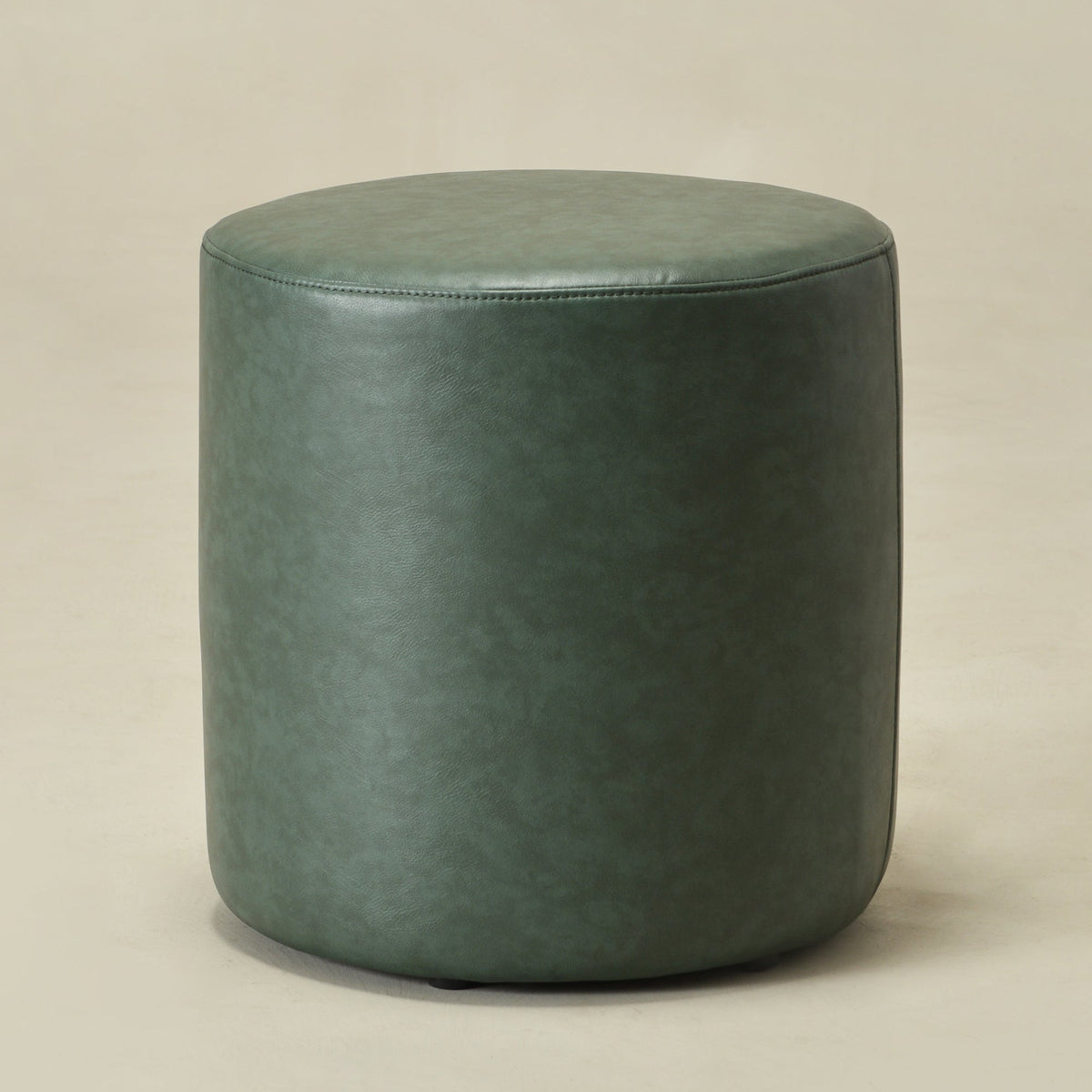 Elof Faux Leather Ottoman