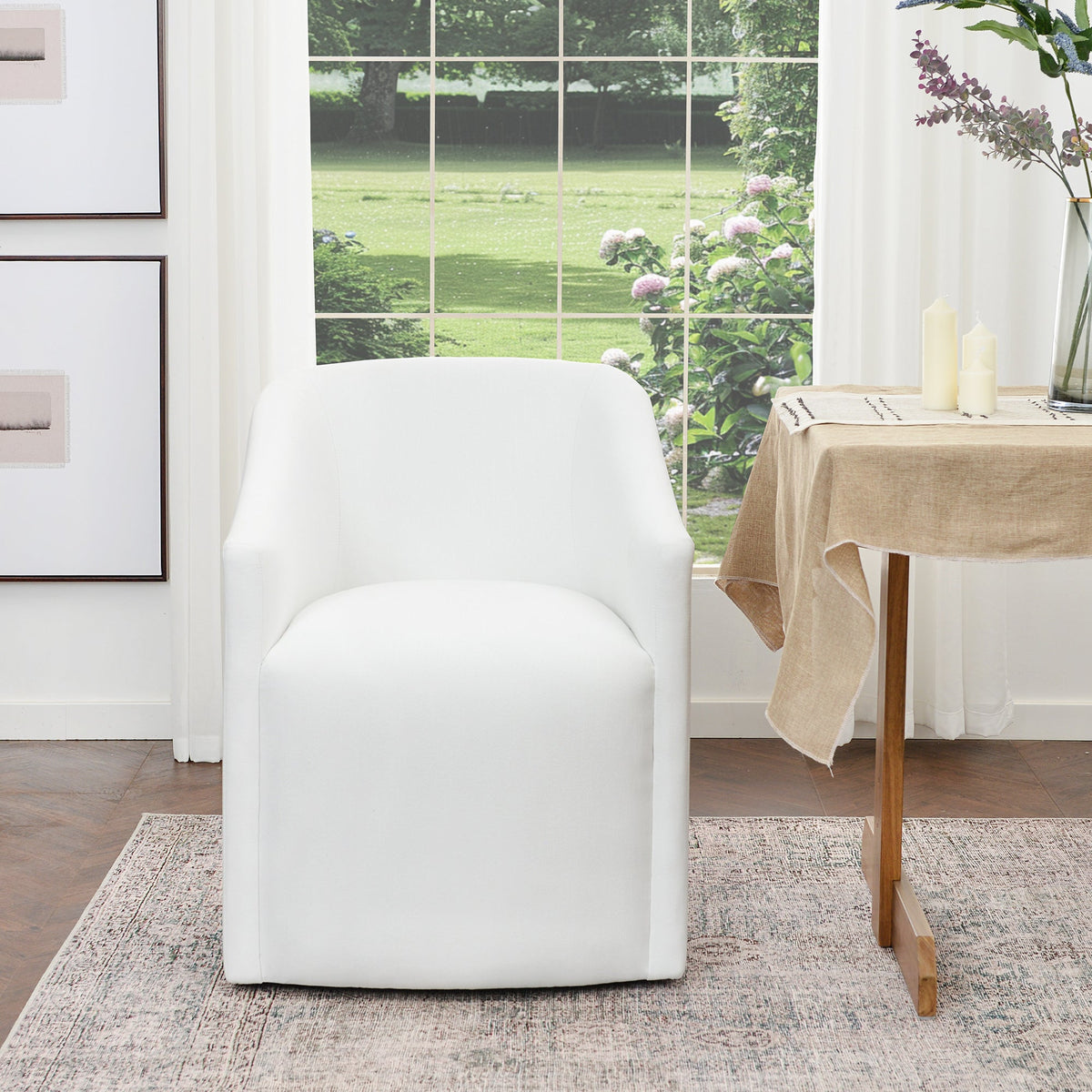 Rafa Performance Linen Dining Chair