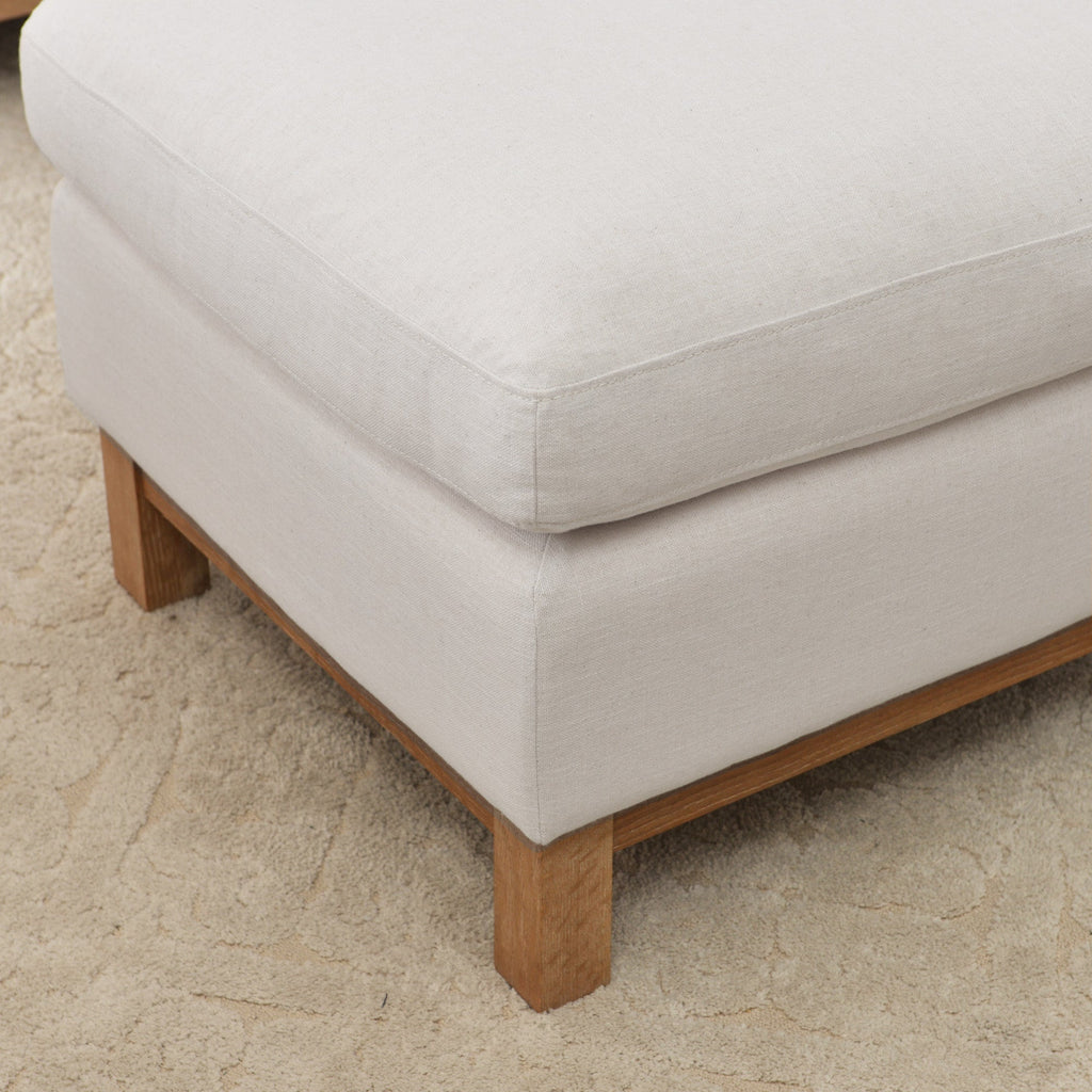 Albert Premium Linen Ottoman