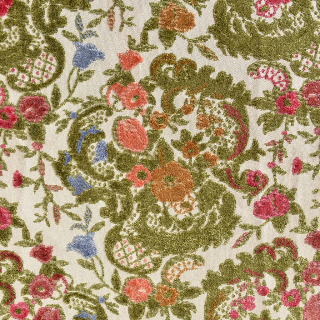 Teratect Exclusive | Susie Botanical Jacquard Swivel Barrel Chair