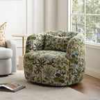 Teratect Exclusive | Ashlie Embroidered Fabric Swivel Chair