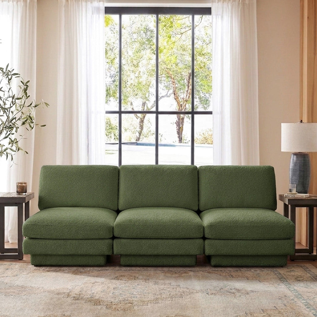 Montyne Bouclé Armless Chair