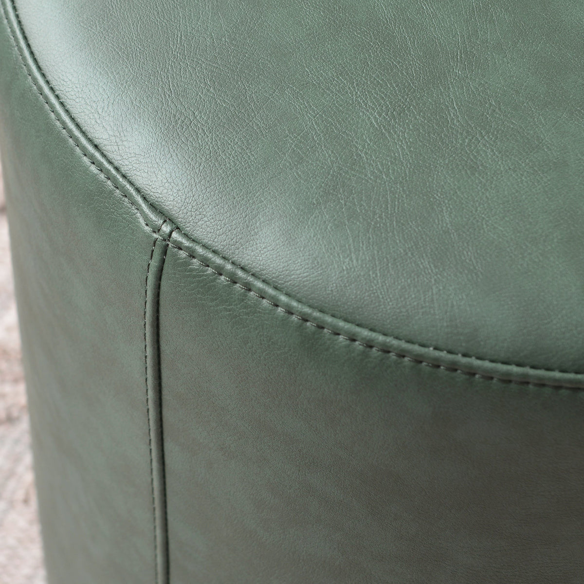 Elof Faux Leather Ottoman