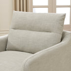 Clara Linen Slipcover Swivel Chair