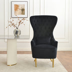 Letitia Velvet Wingback Accent Chair