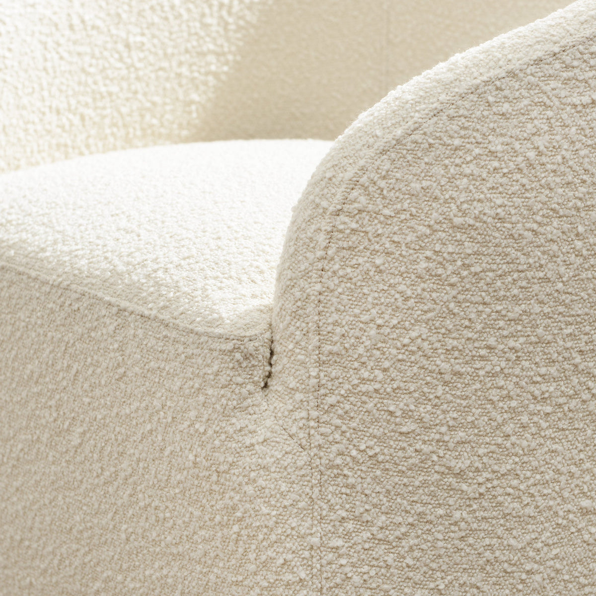 Susie Premium Bouclé Swivel Barrel Chair