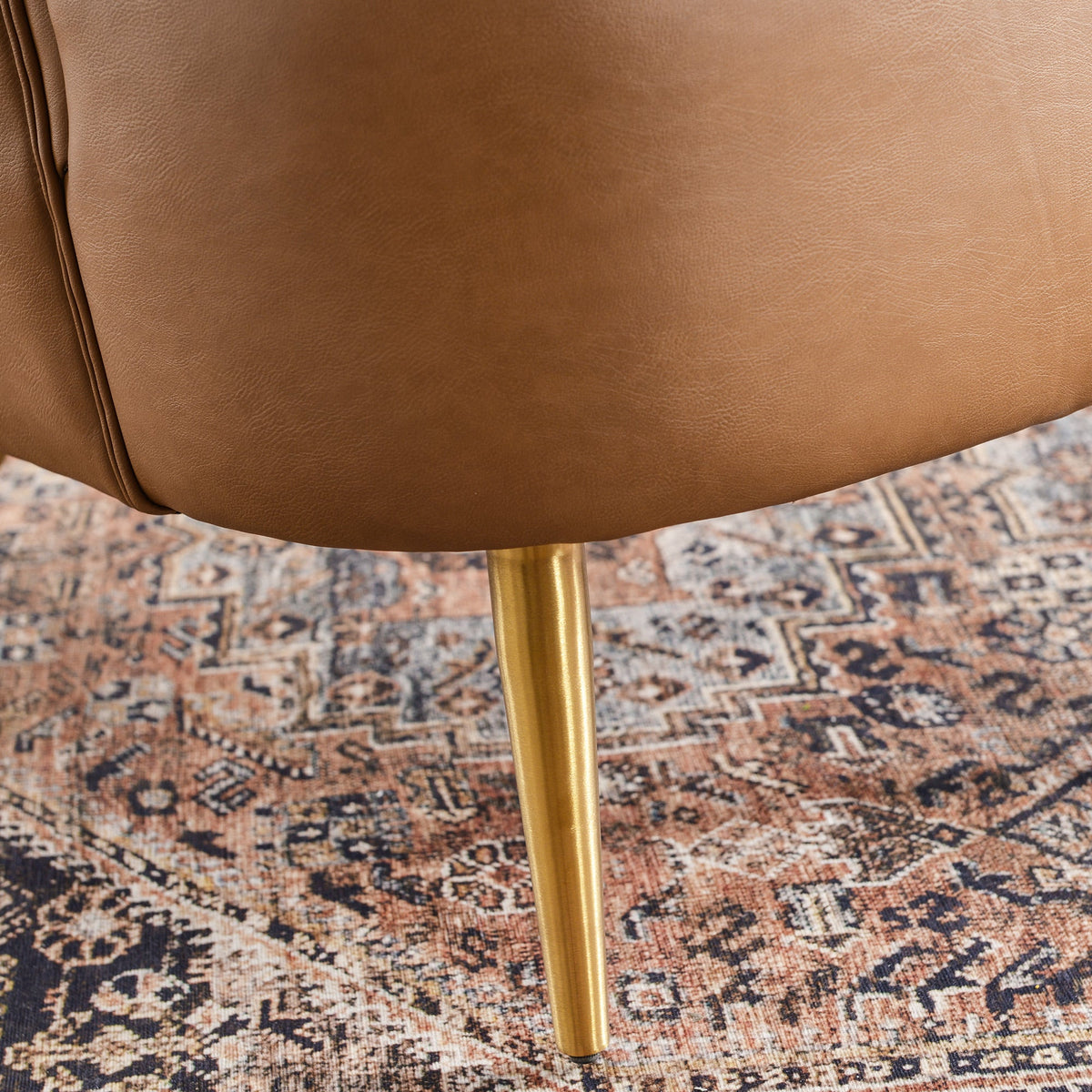 Letitia Faux Leather Wingback Chair