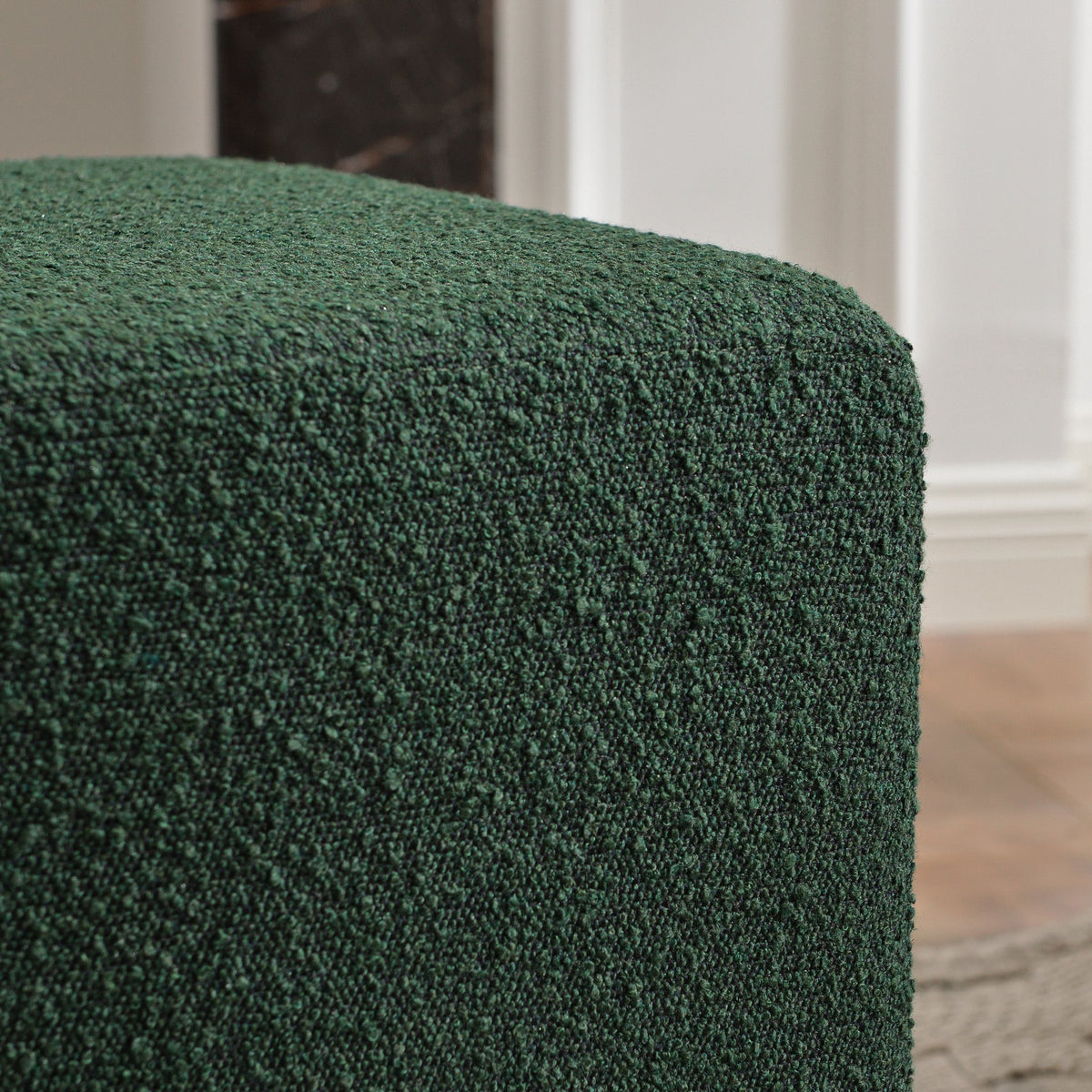 Ida Bouclé Square Ottoman