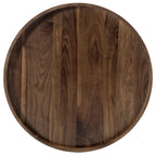 Teratect Round Black Walnut Serving Tray