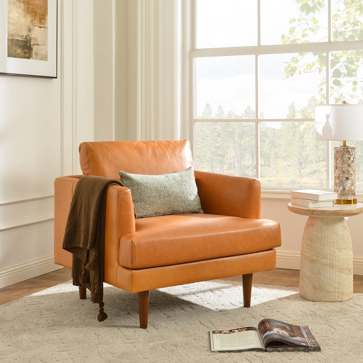 Samuel Premium Leather Armchair