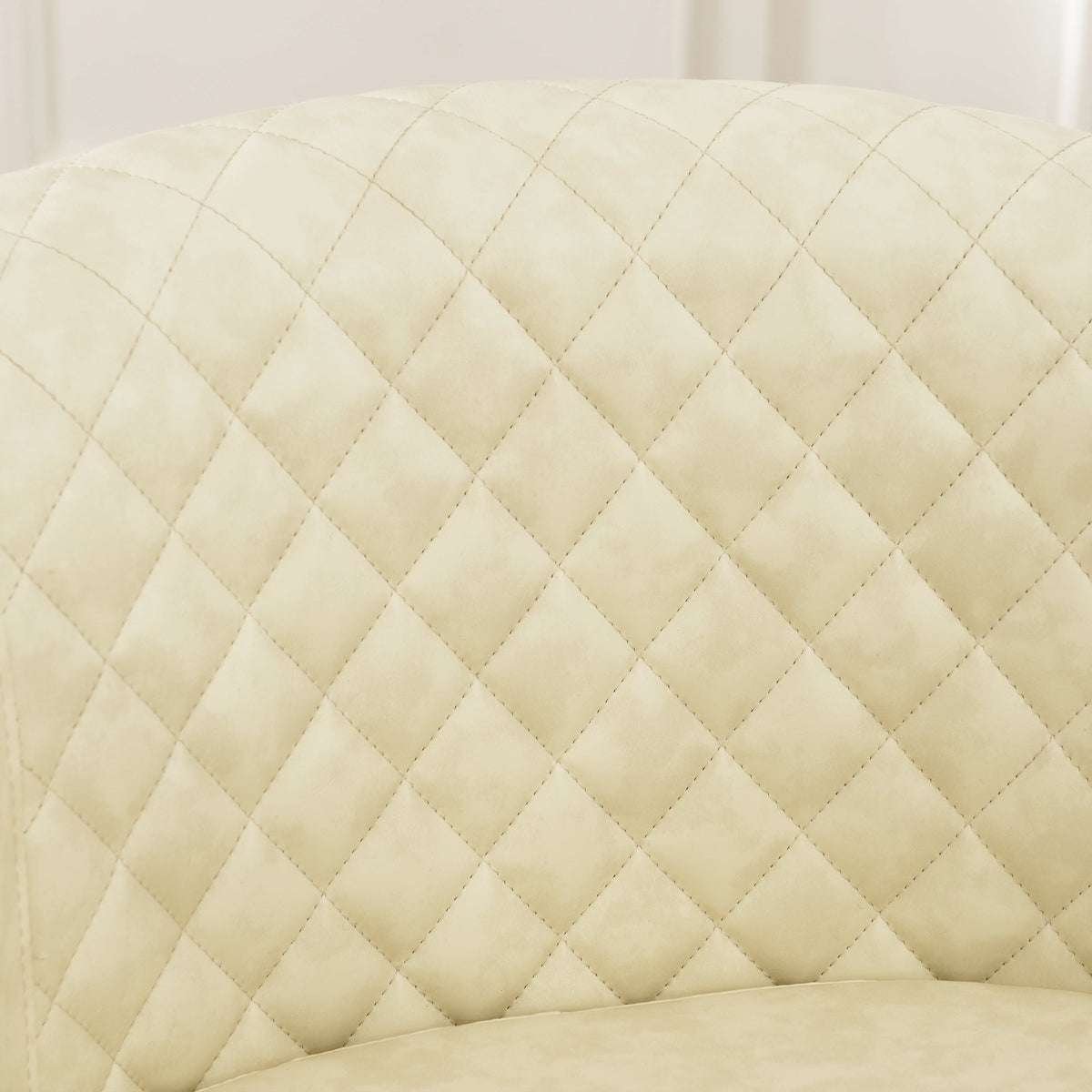 Logan Faux Leather Tufted Swivel Club Chair