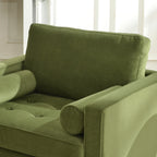 Tiziano Tufted Armchair with Accent Pillows