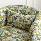 Teratect Exclusive | Ashlie Embroidered Fabric Swivel Chair