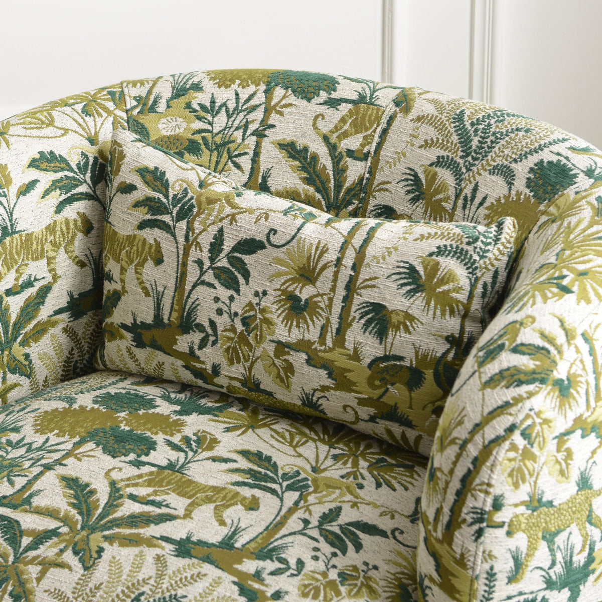 Teratect Exclusive | Ashlie Embroidered Fabric Swivel Chair