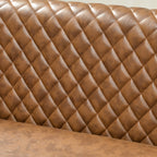 Logan Faux Leather Tufted Loveseat