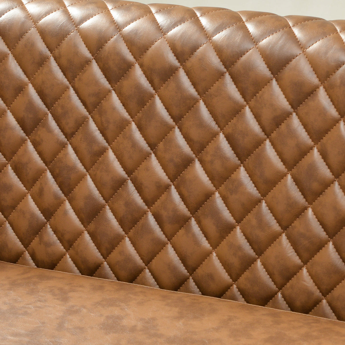 Logan Faux Leather Tufted Loveseat