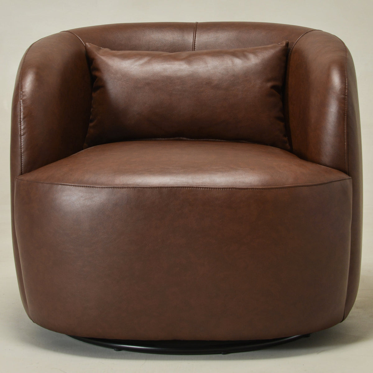 Ashlie Faux Leather Swivel Chair