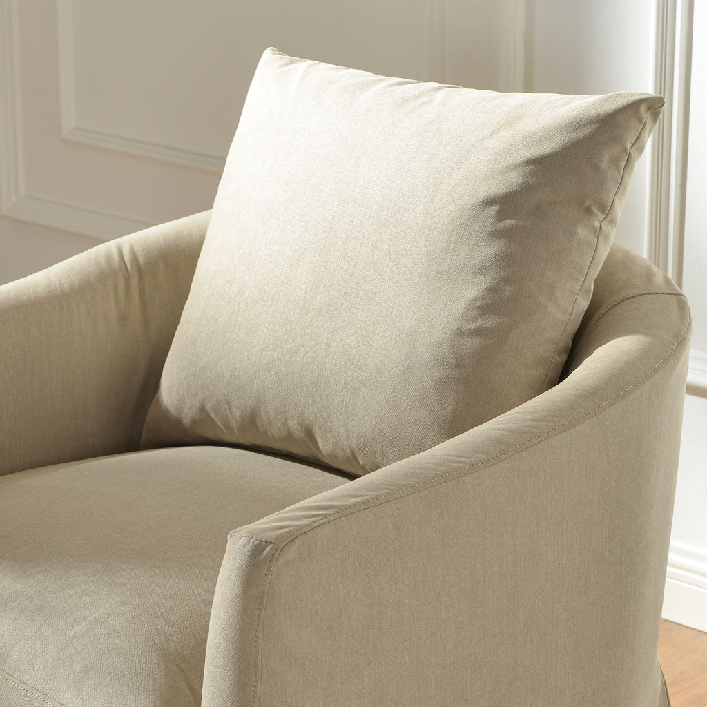 Eliza Slipcover Swivel Barrel Chair