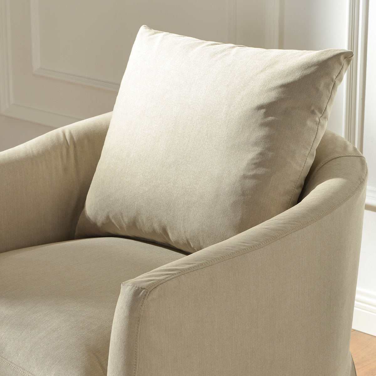 Eliza Slipcover Swivel Barrel Chair
