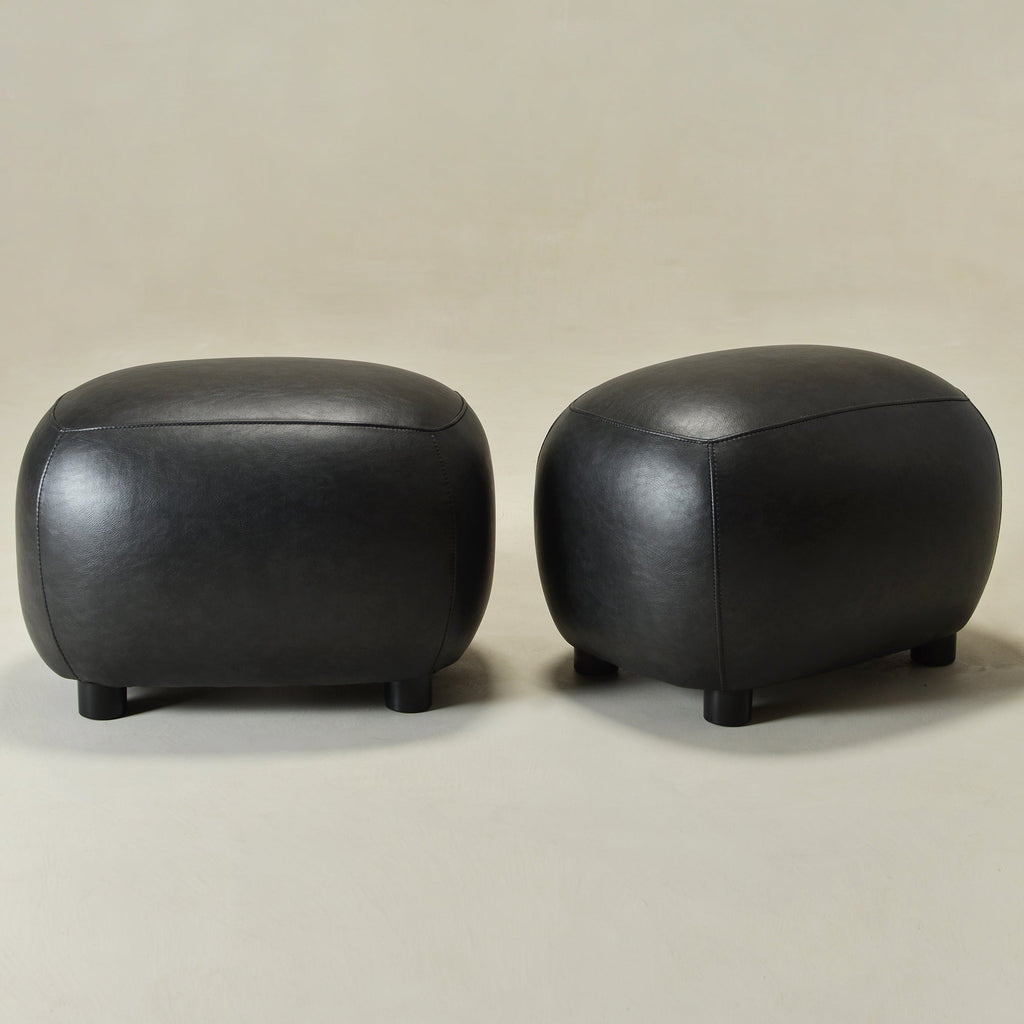 Elmer Faux Leather Ottoman