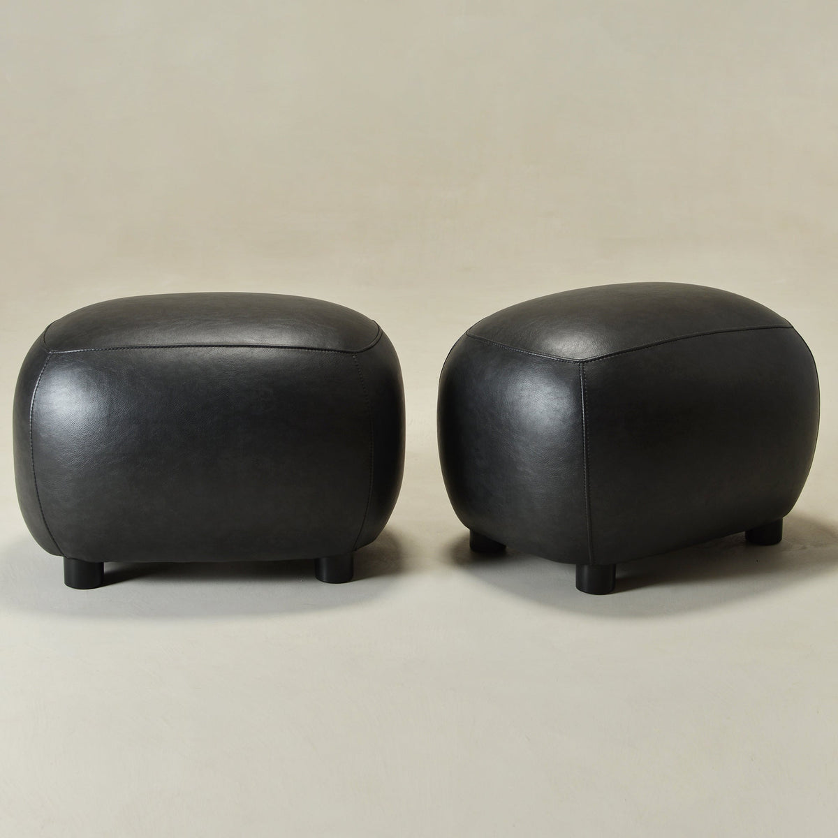 Elmer Faux Leather Ottoman
