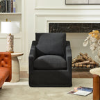 Charles Slipcover Swivel Barrel Chair