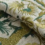 Teratect Exclusive | Ida Embroidered Fabric Square Ottoman