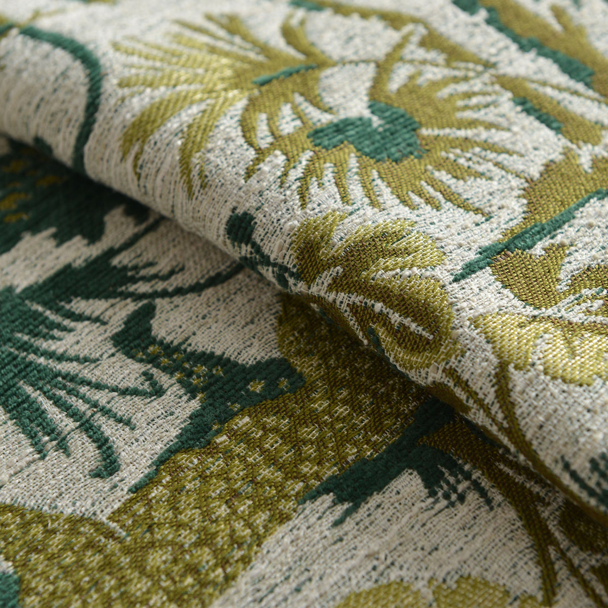 Teratect Exclusive | Ida Embroidered Fabric Square Ottoman