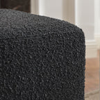 Ida Bouclé Square Ottoman
