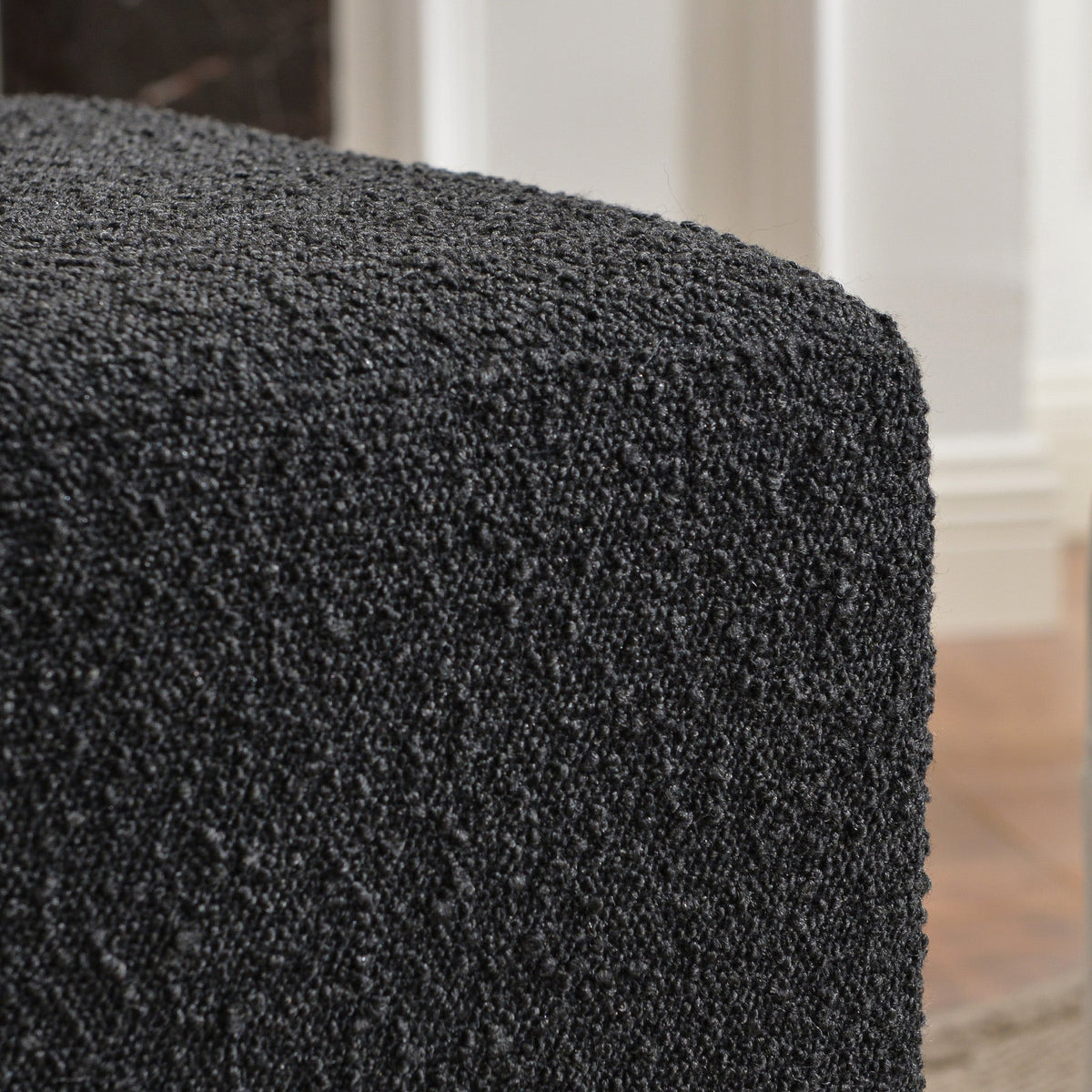 Ida Bouclé Square Ottoman