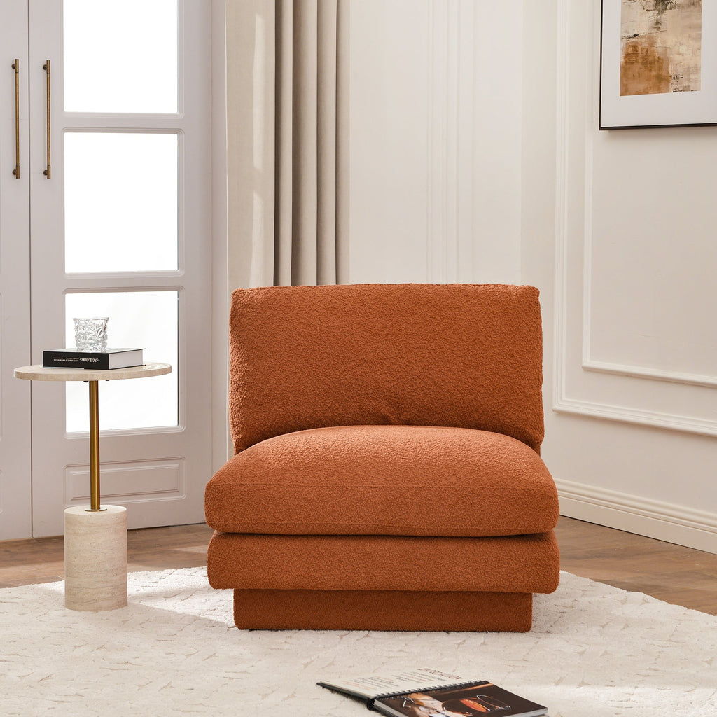 Montyne Bouclé Armless Chair