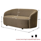 Everitte Bouclé Loveseat Sofa