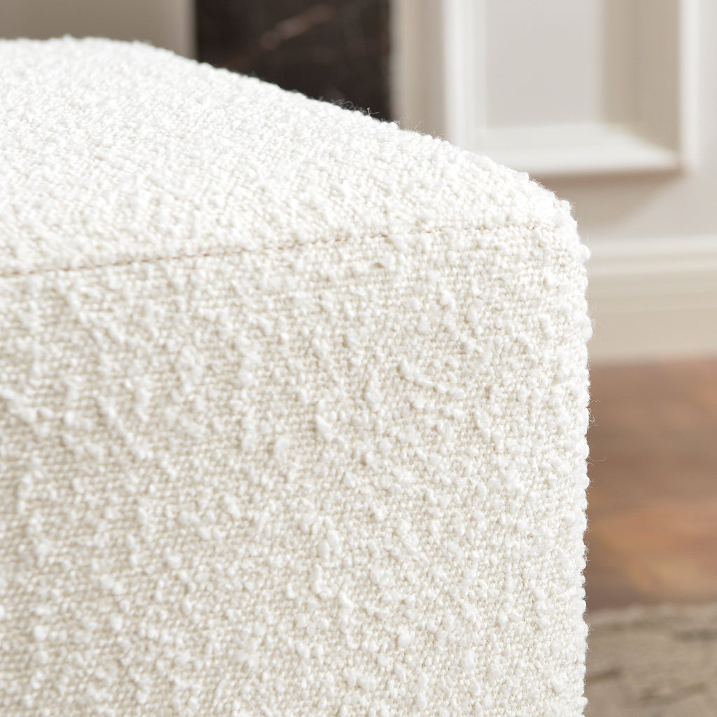 Ida Bouclé Square Ottoman